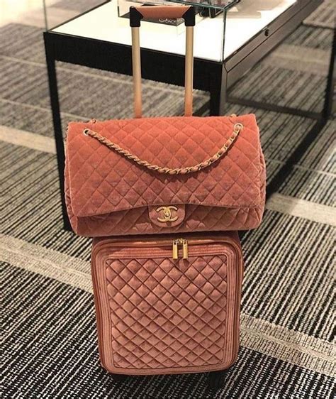 chanel velvet travel case|real real chanel luggage.